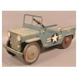 Hamilton Pressed Steel Jeep Pedal Car.