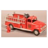 Tonka Pressed Steel No. 5 Fire Pumper Truck.