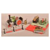 Lot of Steam Engine Toys.