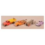 Four Various Hubley Cast Metal Vehicles.