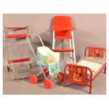 Four Pieces of Vintage Metal Child