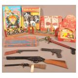 Lot of Vintage Cap/Cork Guns and Targets.