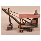Buddy L Pressed Steel & Cast Iron Steam Shovel.