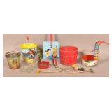 Lot of Vintage Sand Toys and Water Pumps.