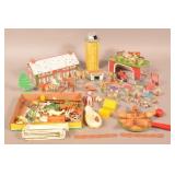 Lot of Antique/Vintage Barnyard Animals and Toys.