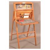 Vintage Wood Frame Slate Chalk Board.