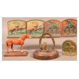 Vintage Western/Cowboy Related Cast Iron Items.