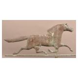 Antique/Vintage Copper Horse Weathervane.