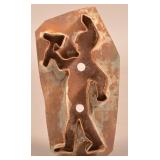 Antique American Indian Tin Cookie Cutter.