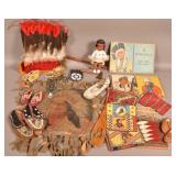 Lot of Vintage American Indian Related Items.