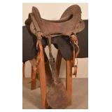 McClellan US Cavalry Style Leather Saddle.