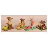 4 Painted Tin Water Feature Steam Accessories.