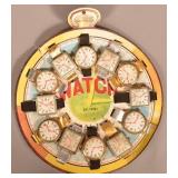 Vintage Pocket Watch Form Wrist Watch Display.