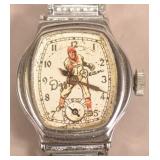 Dizzy Dean Baseball Character Wrist Watch.