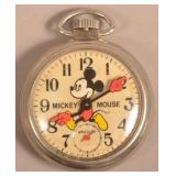 Bradley Mickey Mouse Character Pocket Watch.
