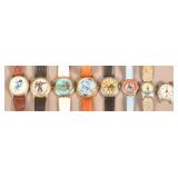 Eight Various Vintage Character Wrist Watches.