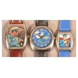 Three Vintage/Modern Character Wrist Watches.