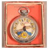 Scarce 1934 New Haven Popeye Pocket Watch.
