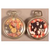 Two Rock and Roll Band Pocket Watches.