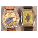 Two Various Dick Tracy Character Wrist Watches.