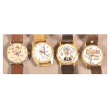 Four Presidential Satire Character Wrist Watches.