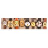 8 Mickey/Minnie Mouse Character Wrist Watches.