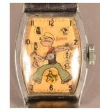 1935 Scarce Popeye Character Wrist Watch.