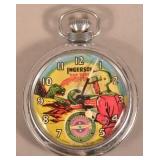 Vintage Dan Dare Space Character Pocket Watch.