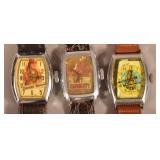 Daniel Boone and Davy Crockett Wrist Watches.