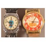 Two Vintage Dick Tracy Character Wrist Watches.