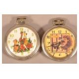 Yogi Bear and Felix the Cat Pocket Watches.