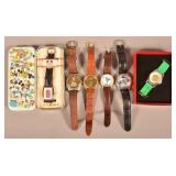 6 Various Modern Disney Character Wrist Watches.