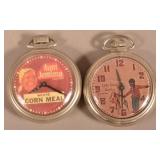 Two Vintage Black Americana Pocket Watches.