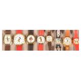 8 Modern Mickey Mouse Character Wrist Watches.