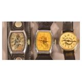 Three Vintage Character Wrist Watches.