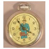 Vintage Ingraham Dick Tracy Pocket Watch.