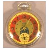 Vintage Ingraham Uncle Sam Pocket Watch.