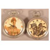 Charlie Chaplin and Amos & Andy Pocket Watches.