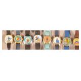 Eight Various Character Wrist Watches.
