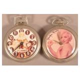 Two Character Pocket Watches.