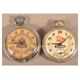 Two Vintage Advertising Pocket Watches.