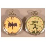 Batman and Hopalong Cassidy Pocket Watches.