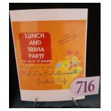 Trivia And Lunch Party For 25