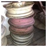 (5) Ford V8 Spoked Wheels