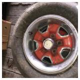 (5) Oldsmobile Steel Wheels with Tires