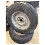 (2) 14 " Steel Wheels