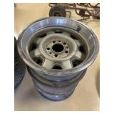 (3) GM 15 " Steel Wheels