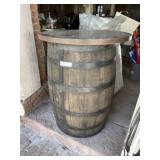 Wood Banded Keg with Applied Top