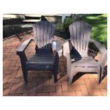 (2) Plastic Adirondack Chairs