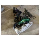 Disassembled Chainsaws with Leaf Blower